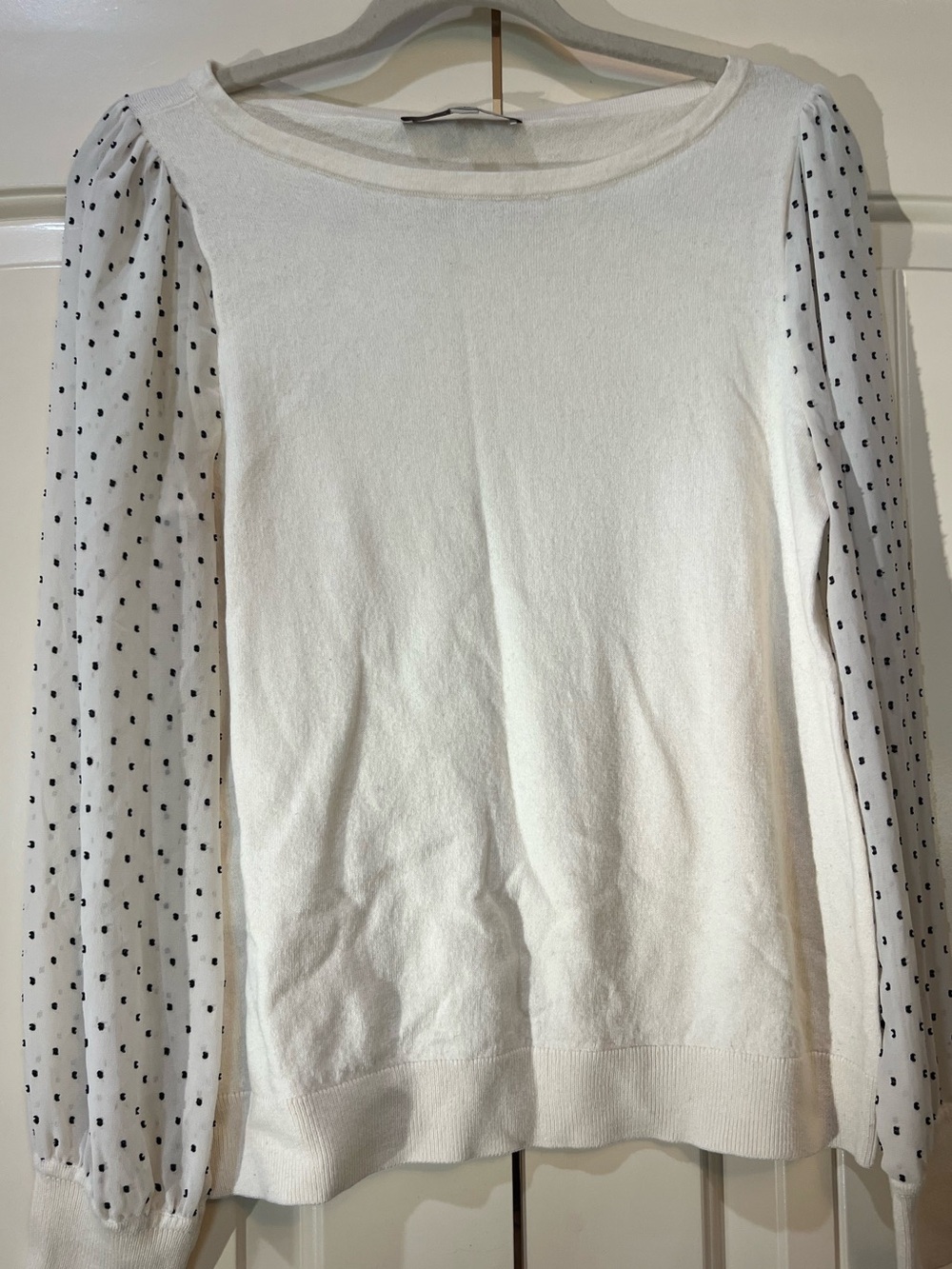 LOFT Mixed Media Pullover Sweater MEDIUM